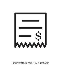Plantilla de vector de diseño de icono de Bill