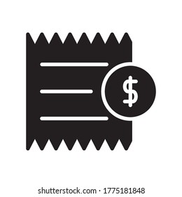 Bill Icon Design Vector Template