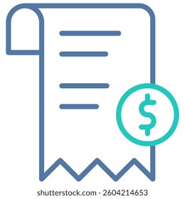 Bill Icon Element For Design