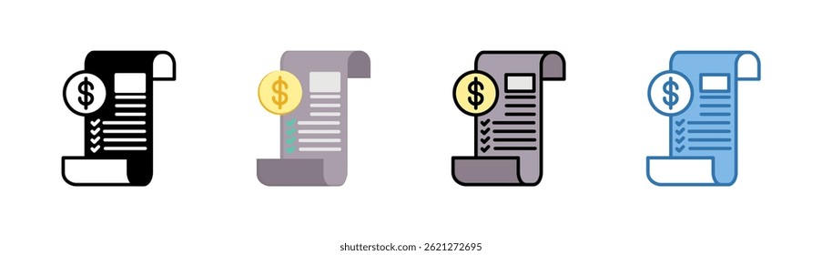 Bill Icon Element für Design