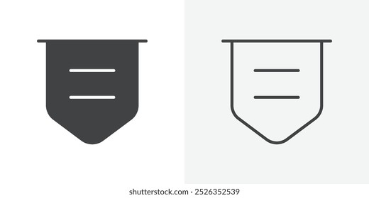 Bill icon flat and simple set design