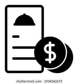 Icono de lista con estilo de glifo. Adecuado para el diseño de sitios web, logotipo, aplicación e interfaz de usuario.