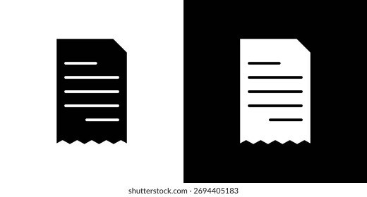 Bill icon illustration element design. black glyph icons