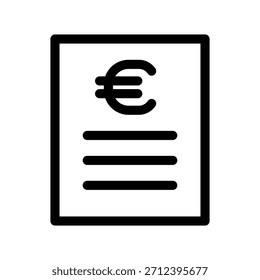 Plantilla de diseño de Vector de ilustración de icono de Bill