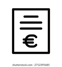 Plantilla de diseño de Vector de ilustración de icono de Bill