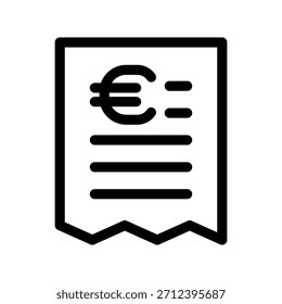 Plantilla de diseño de Vector de ilustración de icono de Bill