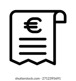 Plantilla de diseño de Vector de ilustración de icono de Bill
