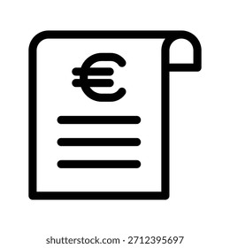Plantilla de diseño de Vector de ilustración de icono de Bill
