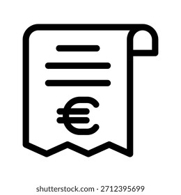 Plantilla de diseño de Vector de ilustración de icono de Bill