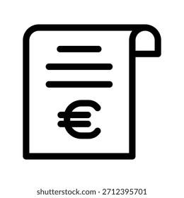 Plantilla de diseño de Vector de ilustración de icono de Bill
