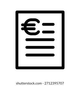 Plantilla de diseño de Vector de ilustración de icono de Bill
