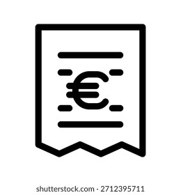 Plantilla de diseño de Vector de ilustración de icono de Bill
