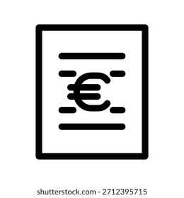 Plantilla de diseño de Vector de ilustración de icono de Bill