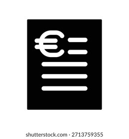 Plantilla de diseño de Vector de ilustración de icono de Bill