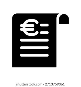 Plantilla de diseño de Vector de ilustración de icono de Bill