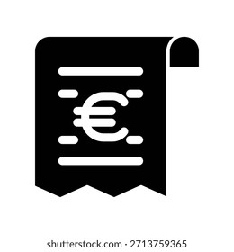 Plantilla de diseño de Vector de ilustración de icono de Bill