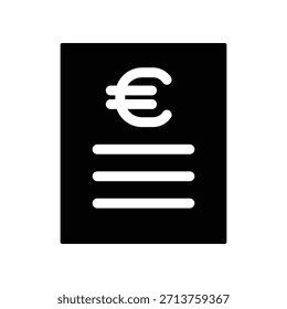Plantilla de diseño de Vector de ilustración de icono de Bill
