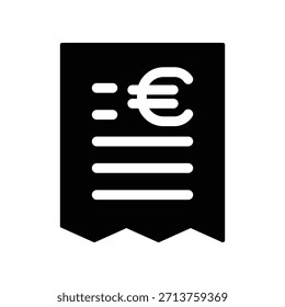 Plantilla de diseño de Vector de ilustración de icono de Bill