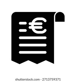 Plantilla de diseño de Vector de ilustración de icono de Bill