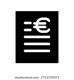 Plantilla de diseño de Vector de ilustración de icono de Bill
