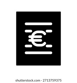 Plantilla de diseño de Vector de ilustración de icono de Bill