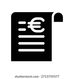 Plantilla de diseño de Vector de ilustración de icono de Bill