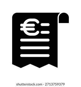 Plantilla de diseño de Vector de ilustración de icono de Bill