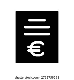 Plantilla de diseño de Vector de ilustración de icono de Bill
