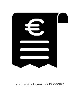 Plantilla de diseño de Vector de ilustración de icono de Bill