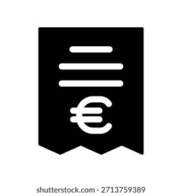 Plantilla de diseño de Vector de ilustración de icono de Bill
