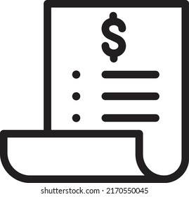 Bill Icon Invoice Symbol Payment Icon Stock Vector (Royalty Free ...