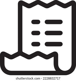 Bill icon, Invoice symbol, Payment icon, Medical bill, Banking transaction receipt, Online shopping, Procurement expense, Money document file.