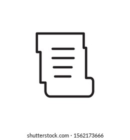 Bill icon or invoice vector design illustration