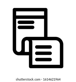 bill icon isolated sign symbol vector illustration - high quality black style vector icons
