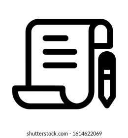 bill icon isolated sign symbol vector illustration - high quality black style vector icons
