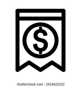 bill icon isolated sign symbol vector illustration - high quality black style vector icons
