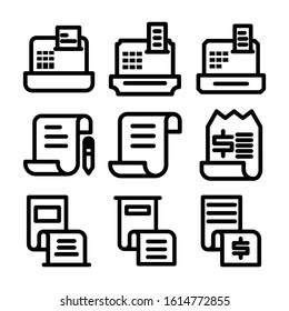 bill icon isolated sign symbol vector illustration - Collection of high quality black style vector icons
