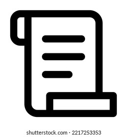Icono de lista de ilustraciones vectoriales aisladas en fondo blanco. Icono de vector de estilo negro de alta calidad