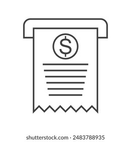 Icono de Bill con diseño lineal