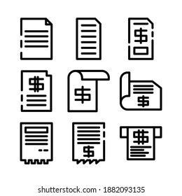 bill icon or logo isolated sign symbol vector illustration - Collection of high quality black style vector icons
