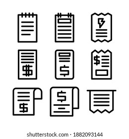 bill icon or logo isolated sign symbol vector illustration - Collection of high quality black style vector icons

