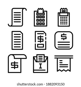 bill icon or logo isolated sign symbol vector illustration - Collection of high quality black style vector icons
