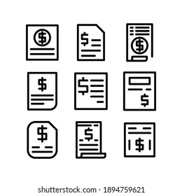 bill icon or logo isolated sign symbol vector illustration - Collection of high quality black style vector icons
