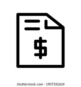 bill icon or logo isolated sign symbol vector illustration - high quality black style vector icons
