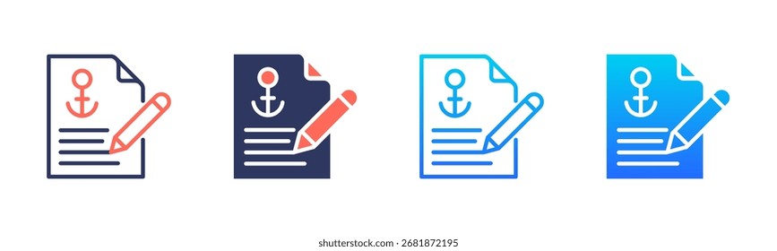 Bill Icon Pack In Multiple Styles