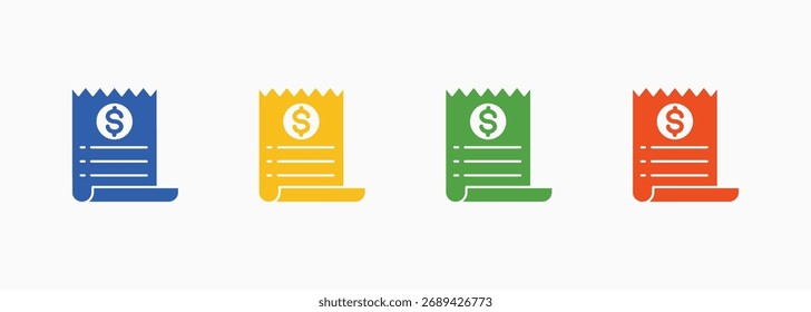 Conjunto de Ícones de Lista Cor Coleção de Vários Estilos