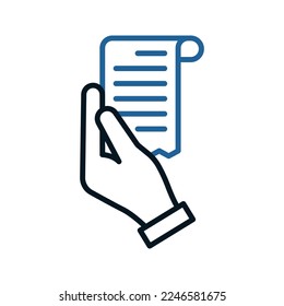 Bill icon. sign for mobile concept and web design. vector illustration