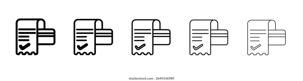 Rechnung Symbol einfache Vektorkontur Logo