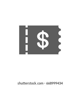 Bill icon in trendy flat style isolated on white background. Symbol for your web site design, logo, app, UI. Vector illustration, EPS