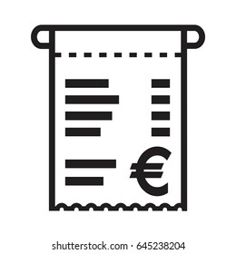 bill icon vector